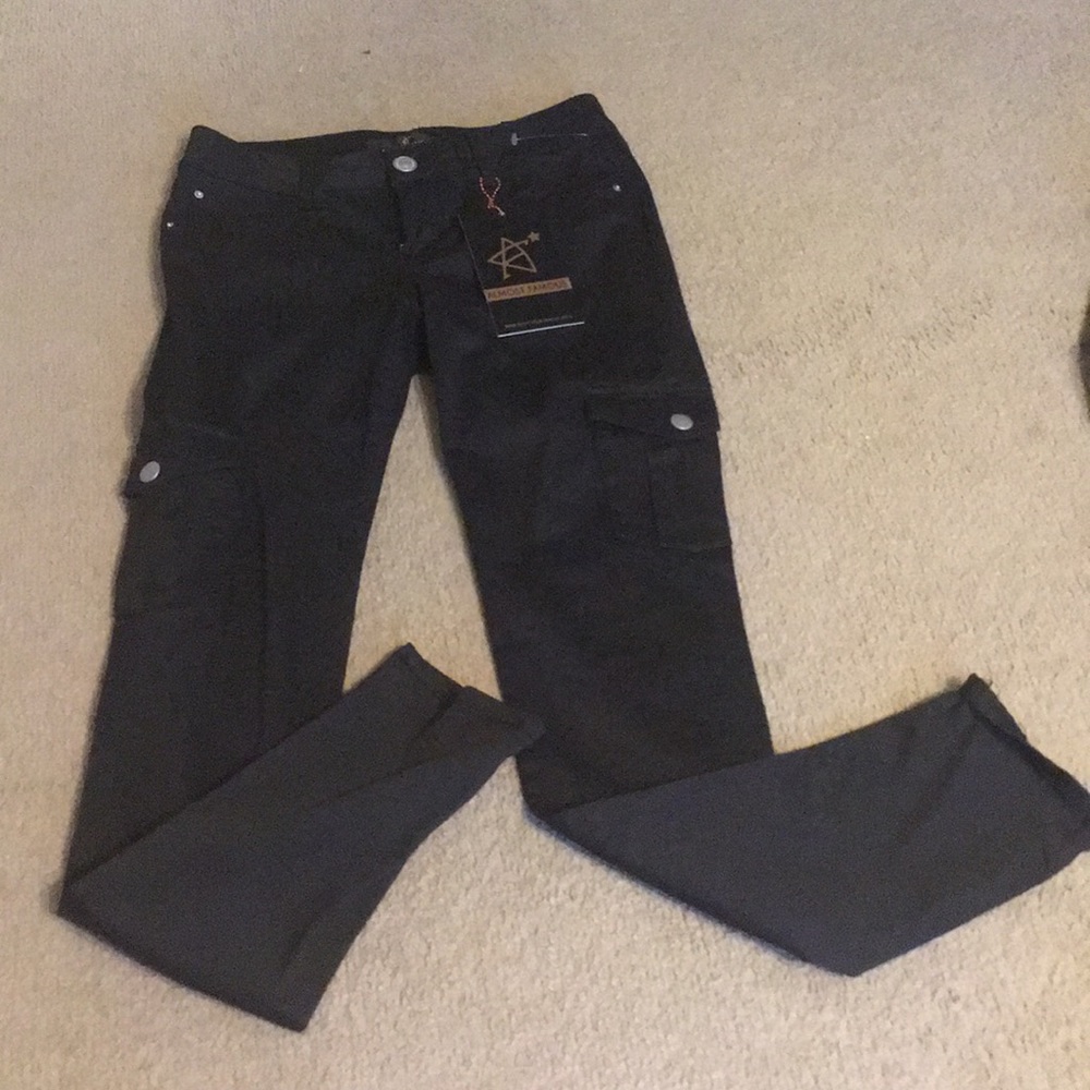 Almost Famous Black Cargo Pants